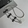 Bow Mobile Phone Chain Heart Beads Phone Strap Kawaii Cellphone Lanyard  Girls