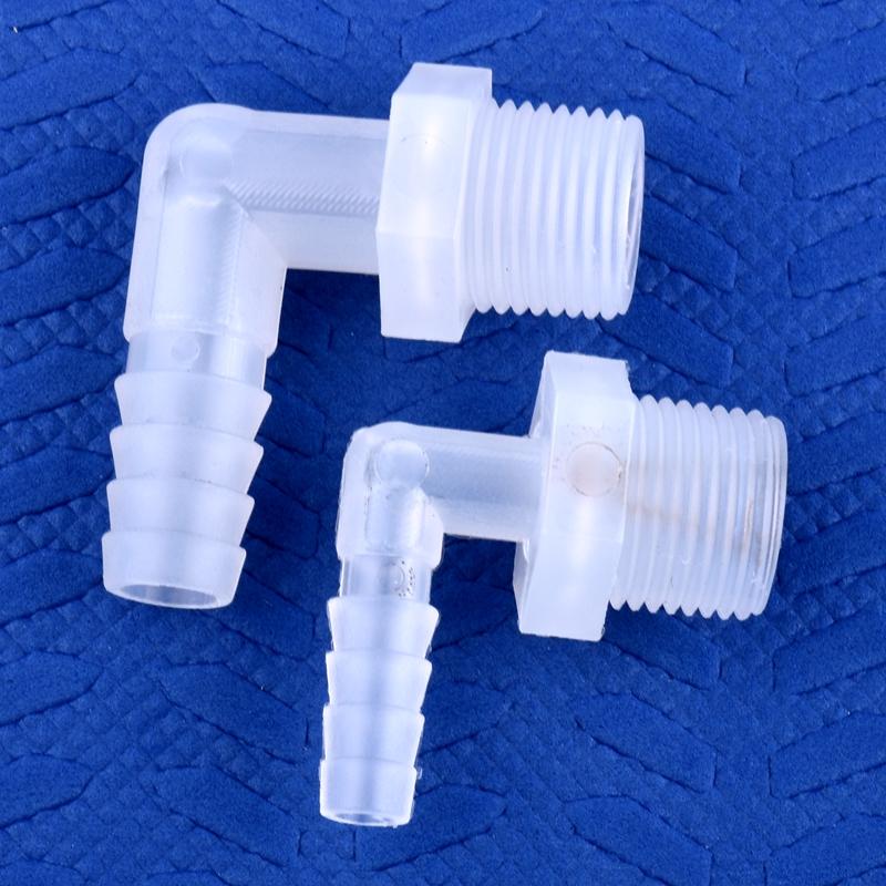 5~200 шт. G1/8~3/8 до 3,9-11,1 мм Пищевой ПП Пагодообразный Угловой Соединитель Фитинги для Аквариумного Бака Воздушного Насоса Ирригационный Соединитель для Водяного Шланга