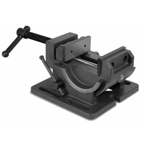 Nisorpa Angle Machine Vise, U-Shaped, Maximum Opening 110mm, Rotates 0-90 Degrees Left and Right, Adjustable Angle, Transforms Drill Presses Into Mill