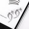 Street Fashion Claw Shape Ear Piercing Man Ear Bone Earrings Stainless Steel Korean Style Ear Stud