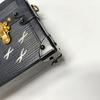 [Pre-Owned] Petite Malle Chain Scarf Bag With Detachable Adjustable Shoulder Strap Epi Leather Hard Case Clutch Crossbody Shoulder Bag - Good #J0EQ2Z