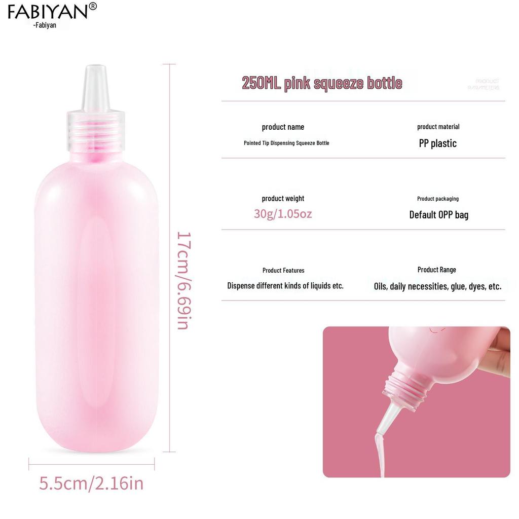 Многоразовая пластиковая туба с дозатором для лосьона, средства для умывания, крема, средства для снятия лака - Острый наконечник, Удобно для путешествий, В наличии