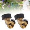 Brass Garden Hose Shutoff Valve Curved Design Water   Control for Garden Irrigation Car Washing