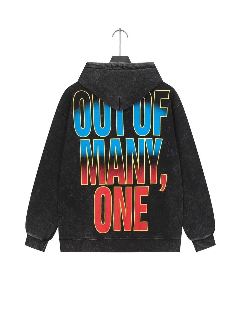 Godspeed 25ss Retro Washed Pure Cotton American Hip Hop Hoodie (Autumn/Winter Collection)