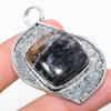 Natural Russian Charoite Gemstone 925 Sterling Silver Gift Pendant 1.97" U3G00