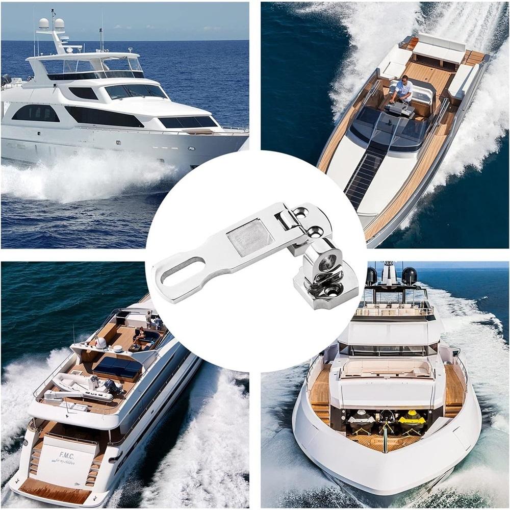 Дверной замок из нержавеющей стали морского класса повышенной прочности с поворотным креплением для навесного замка