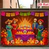2D flat banner [Party banner, flag] 1 piece, polyester material, for Dia de los Muertos (Day of the Dead) in Mexicozyc