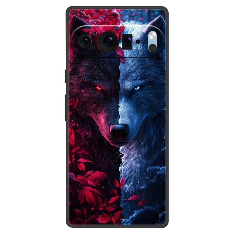 For Google Pixel 9 Pro XL Case Cool Painted Silicone TPU Soft Cover For Googe Pixel 9 9 Pro 8A Cases Black Protective Shells