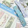 5 Pcs/Set Flower Pattern Annotated Bookmarks  for Reading, Annotation, and Gift