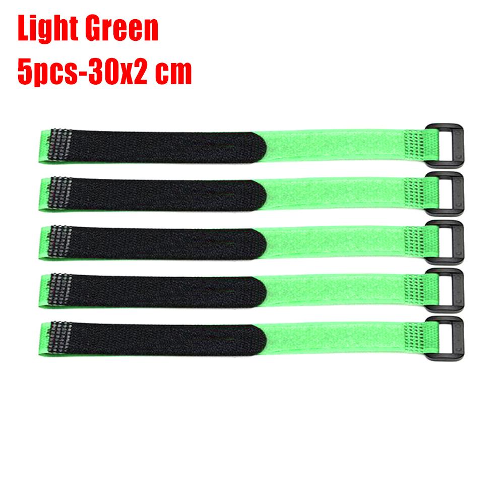 5Pcs Nylon Antiskid Cable Tie Down Straps For Rc Eachine Lipo Battery Multicolor Nylon Straps Magic Tapes Sticker 20/30*2Cm Set