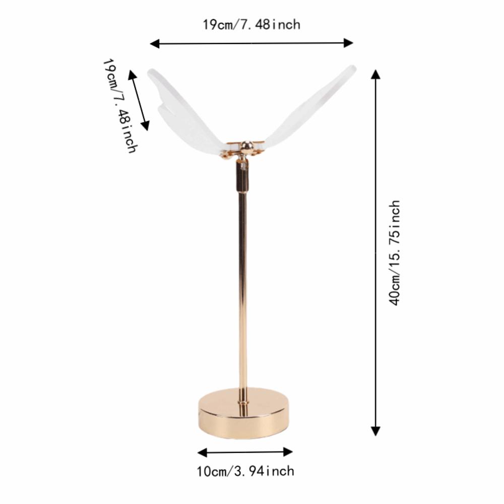 USB Powered Night Light Iron Base and Acrylic Bedside Lamp Modern Table Lamp Living Room Decor