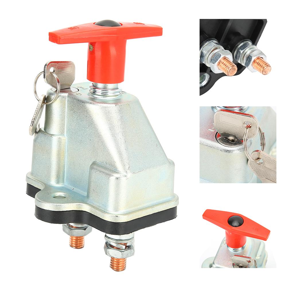 Универсальный выключатель изоляции аккумулятора Отключение питания Вкл/Выкл для автомобиля грузовика 12 24В 250А