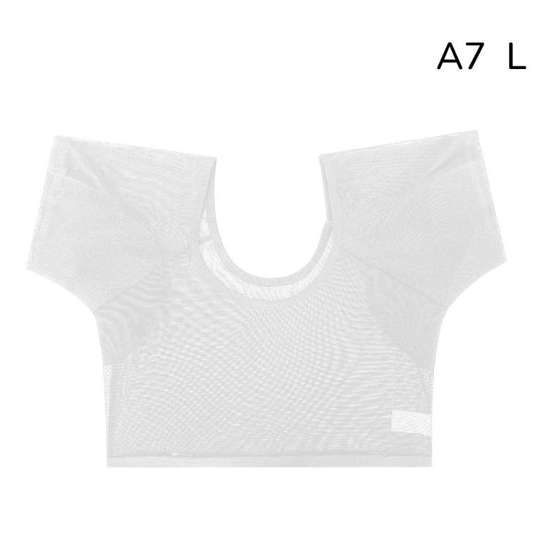 Ultra-Thin Breathable Armpit Sweat Pads Washable T-Shirt Shaped Discreet Underarm Pads for Business Trips 1Pc