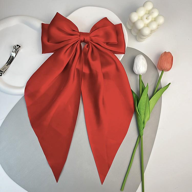 Красный бант заколка лента – Европейский и американский JK стиль утиный клюв и пружинный зажим