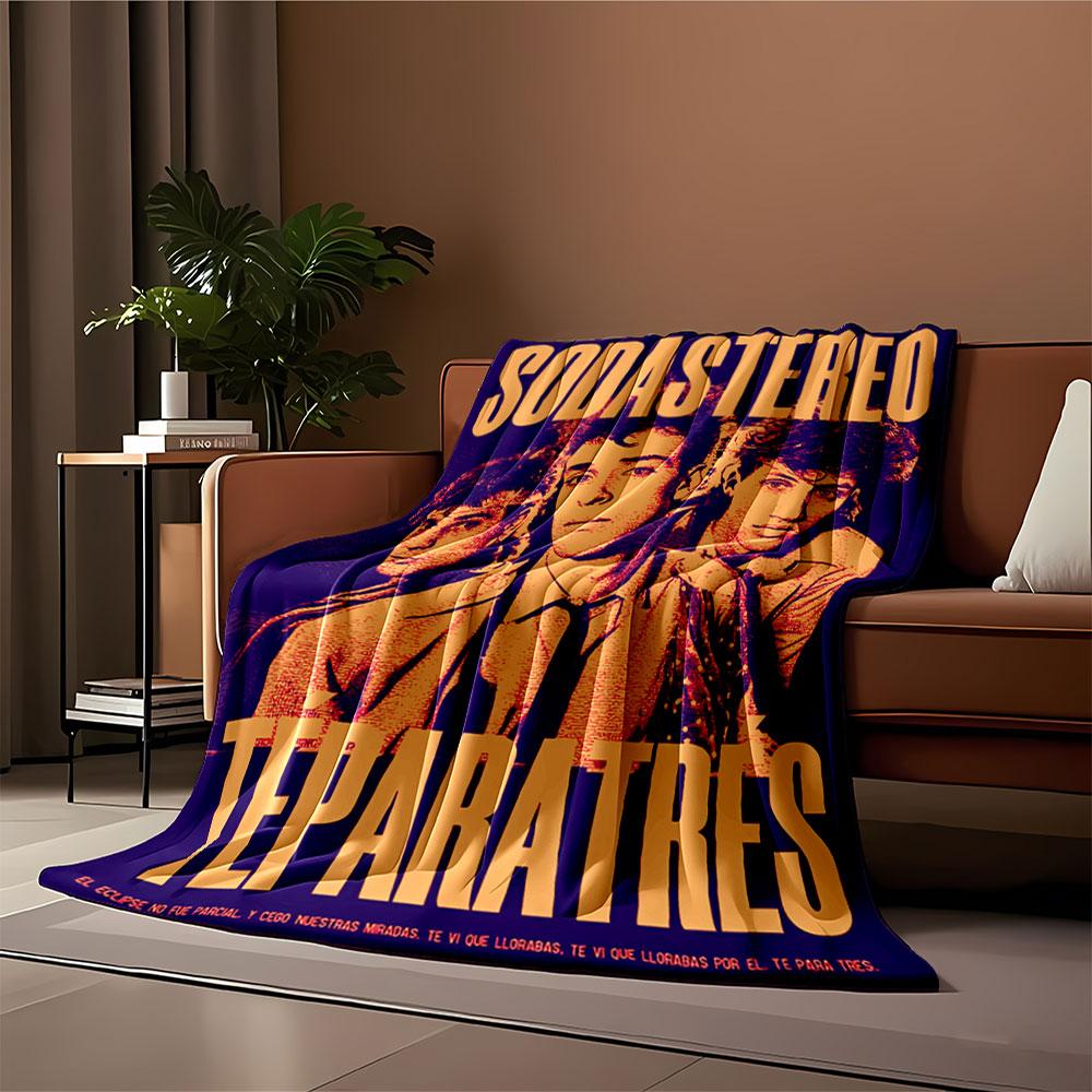 Soda Stereo Retro Blanket for all seasons blanket lunch break throw gift