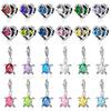 925 Silver 12 Months Birthstone Heart-shaped Beads Charms Fit Original Bracelet Charm Beads Necklace Diy Female Jewelry