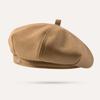 Women French Beret Artist Hat Solid Color Winter Warm Cap for Girls Women