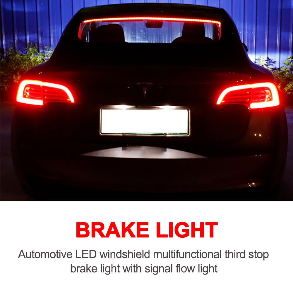Светодиодный задний фонарь для автомобиля, заднее лобовое стекло, автомобильный многофункциональный стоп-сигнал, полоса сигнала, световой поток 103 см