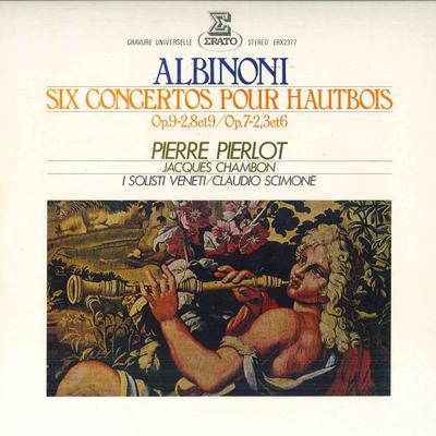 Виниловая пластинка CLAUDIO SIMONE, PIER PIERLOT - Albinoni: Сборник концертов для гобоя ERX2377 ERATO Япония Классика Б/У