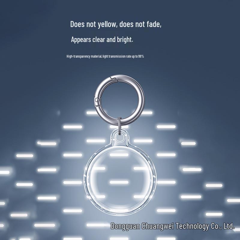 Однотонный защитный брелок для AirTag – Полная защита, чехол против потери для Apple AirTags