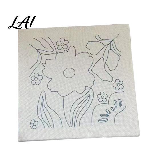 DIY Craft Kit for Adults Floral Punch Needle Kit Beginners Embroidery Flower Stress Relief Handcraft Activity Pattern Stitch Carft Adults Handmade