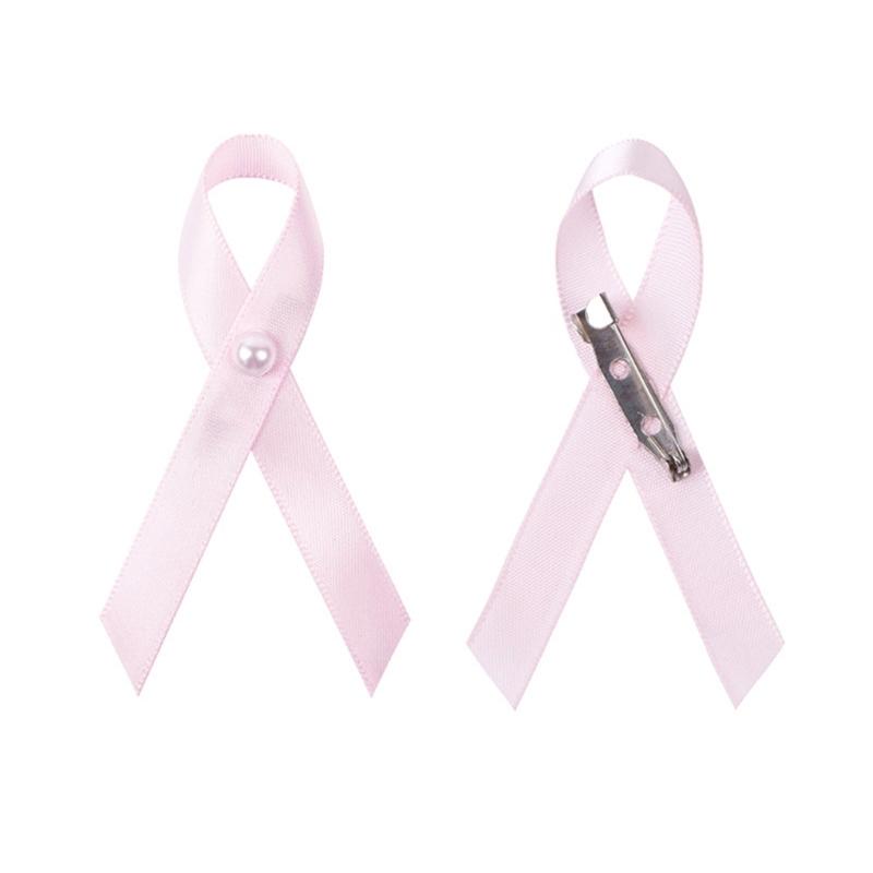 Набор из 200 брошей-булавок с лентами, красивые дизайны, розовая лента, эмалевая булавка, значки для информирования о здоровье и осведомленности о раке молочной железы
