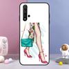 Модный Чехол для Huawei Nova 11 Pro 9 10 SE Y60 Y70 Y90 Y61 Y91 Y73 Y72 12i 11i 8i P20 P40 P30 Lite Девушка на Высоких Каблуках