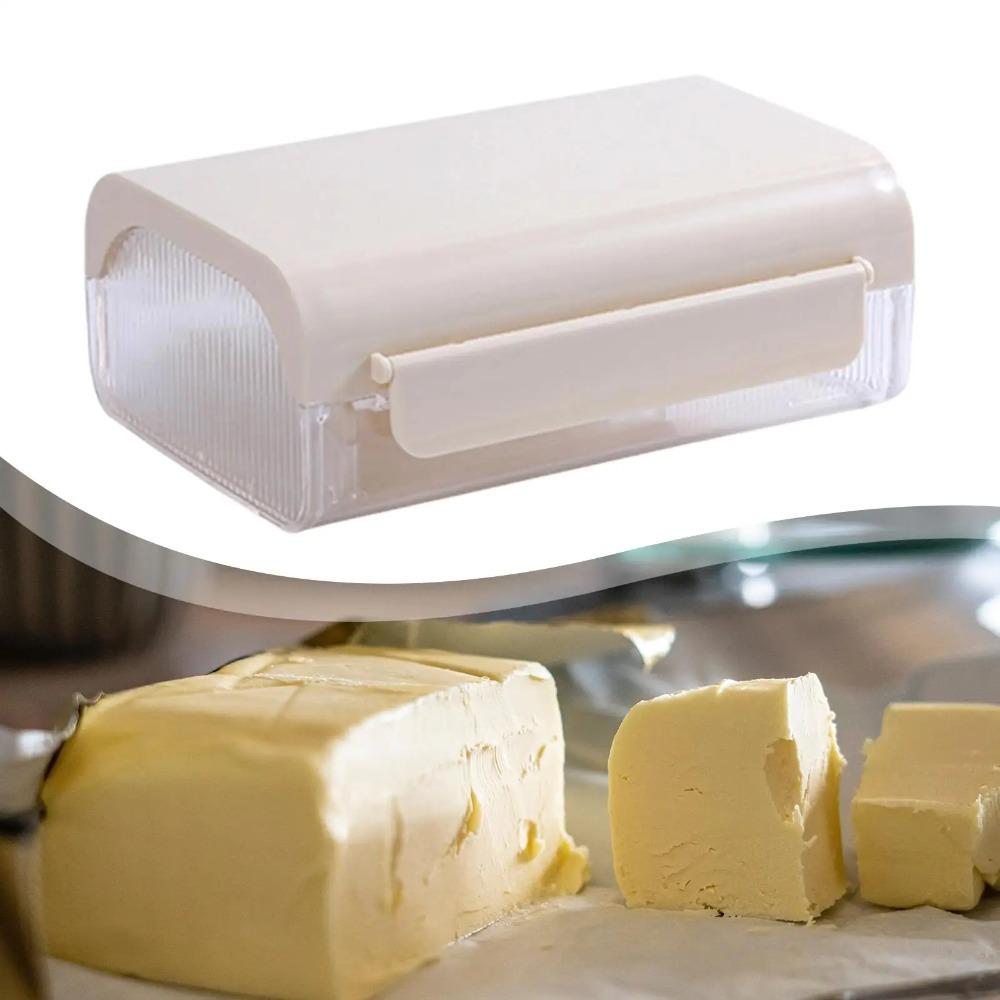 Plastic Butter Dish Sealed Butter Splitting Box Household Butter Tray Refrigerator