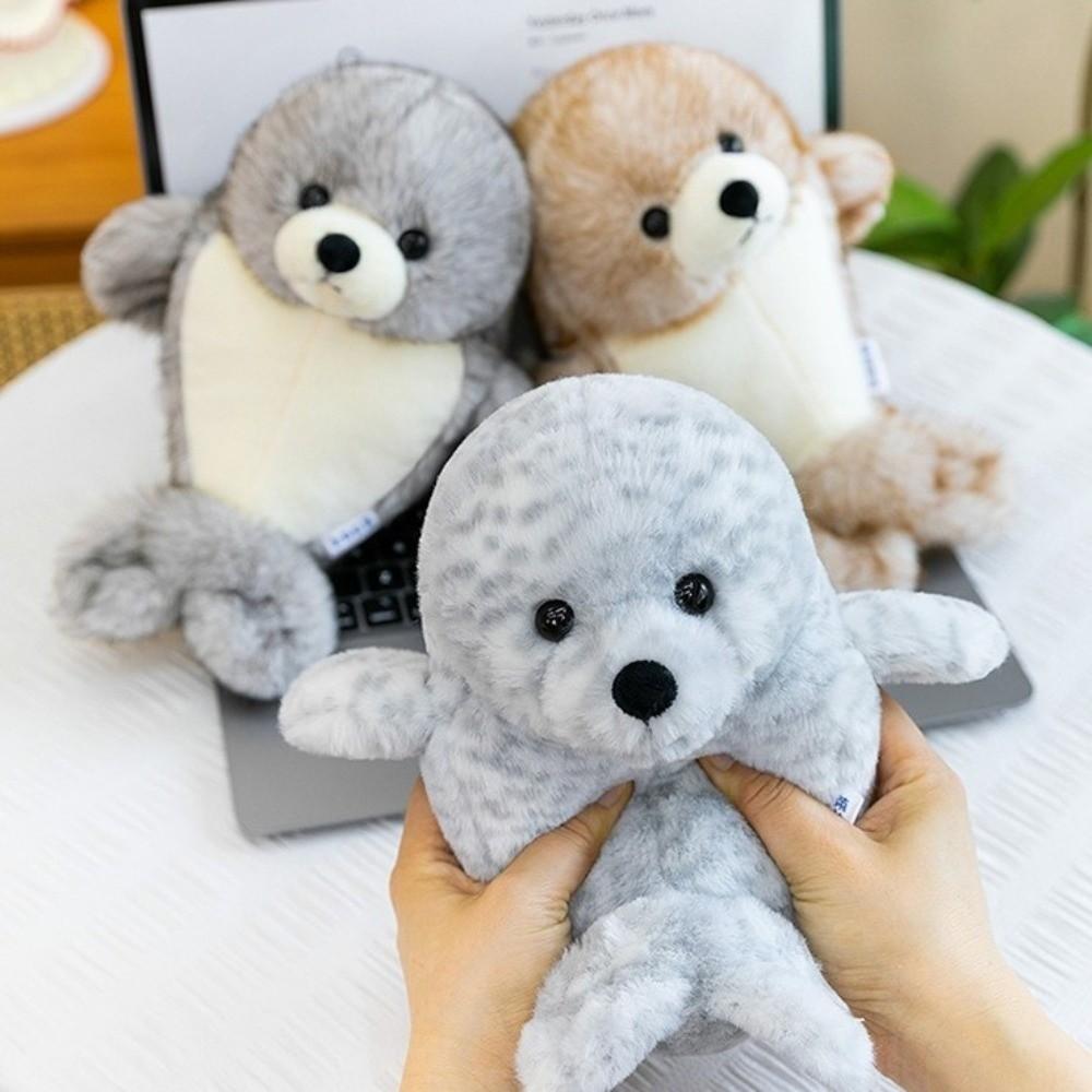Round Fatty Shape Cartoon Seal Plush Doll Cute Design Stuffed Animal Toy For Girls
