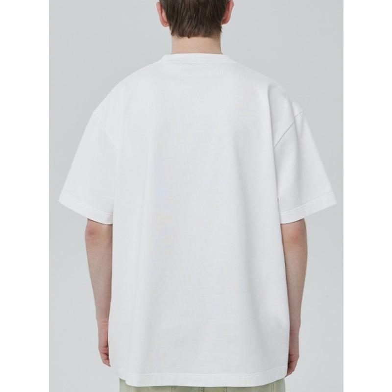 White T Shirt Bear Head With Red Bandana And Cigar Graphic Print Casual Streetwear For Men And Women