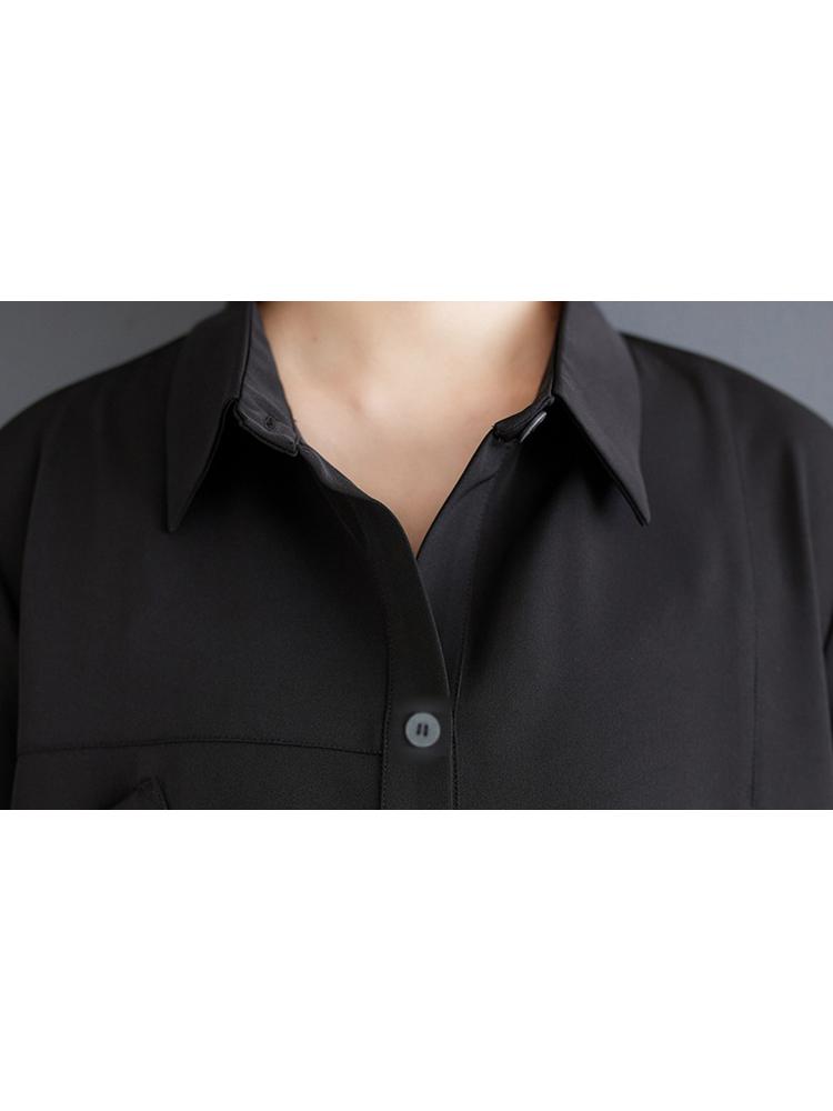 Xitao Повседневная однотонная нестандартная женская блузка А-силуэта GMM1133