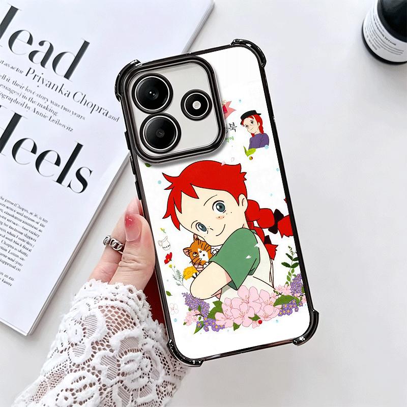 Чехол для телефона Anne Of Green Gables Shirley Plating для Xiaomi Redmi Note 14 15 Pro Plus 13 12 11 11S 11T 10 9S 9 5G Противоударный Airab