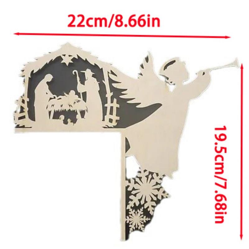 2025 New Metal Christmas Door Topper, Christmas Door Frame Decor, Door Crown Decor Christmas, Christmas Door Corner ( B)