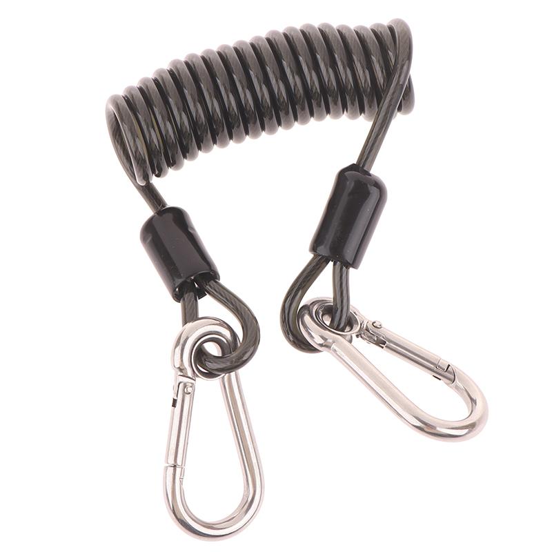 1,2 м трос для рыболовной удочки, спиральная пружина, защита от потери, эластичный шнур, трос, пружина, инструмент для предотвращения падения удочки