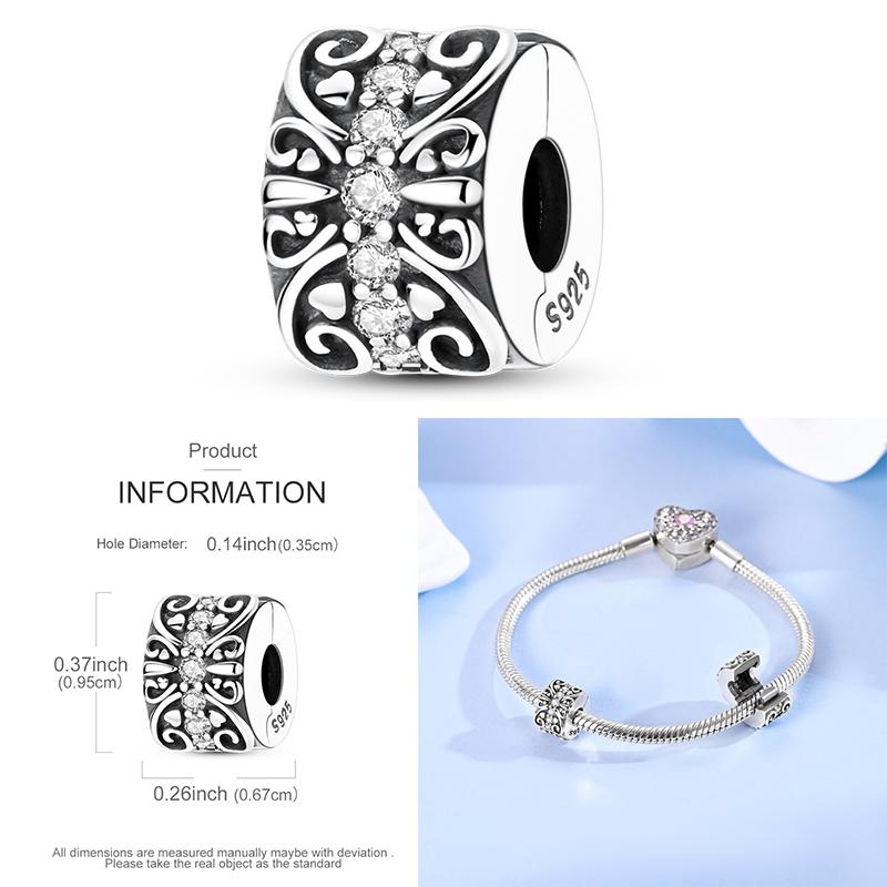 Charms Plata De Ley 925 Devil's Eye Infinity Eternal Symbol Dragonfly Positioning Buckle Charms Fit Women DIY Jewelry