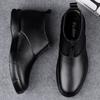 New Winter Boots Chelsea Men's Boots Plus Velvet Business Genuine Leather Boots Thick Sole High Quality Ankle Boots Snow Boots