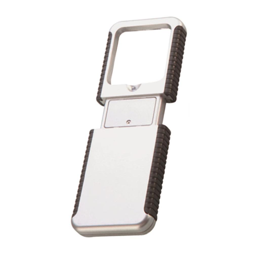 Handheld LED Magnifier 5x Magnification Illuminates Magnifier Pocket Loupe Reading Assistance