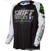 Mens Long Sleeve Cycling Jersey Quick-Dry Mountain Bike Trail Riding Shirt Breathable Sportswear