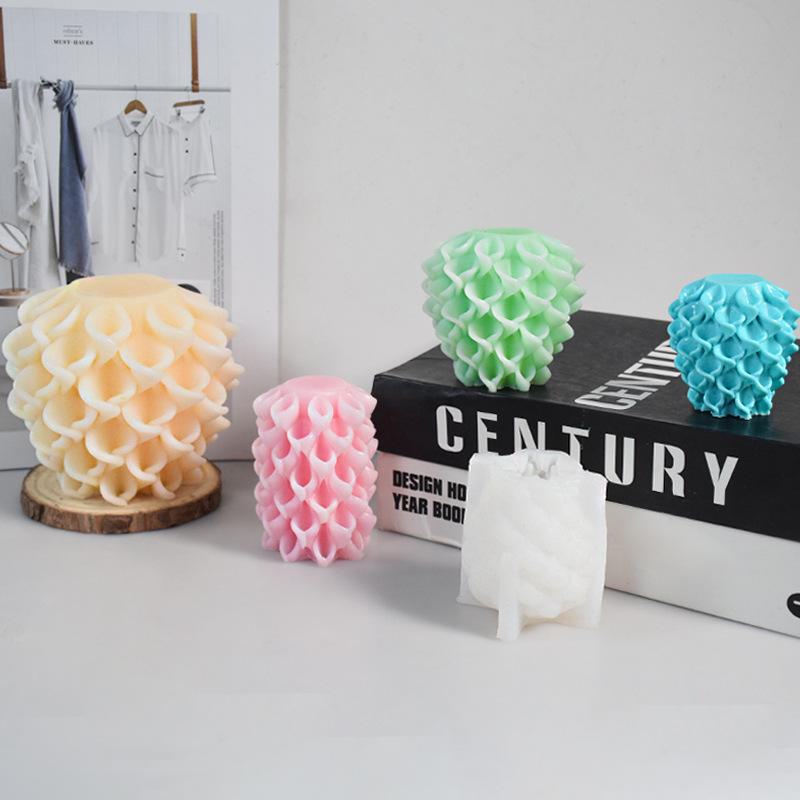 Chou Kai Morning Glory Scented Candle Silicone Mold - DIY Simple Aromatherapy Plaster Diffuser Stone Mold