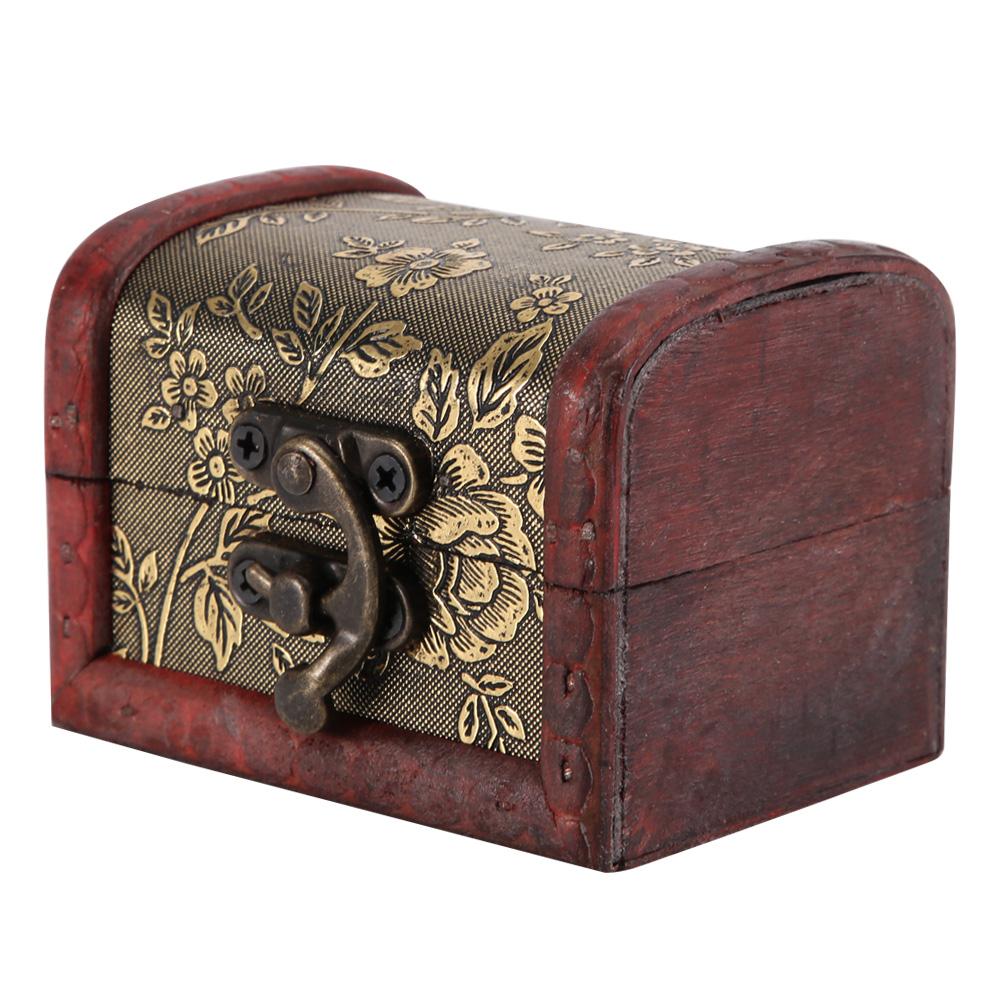 Vintage Style Wooden Box Display Decoration Wood Storage Box for Candy Jewelry Ornaments