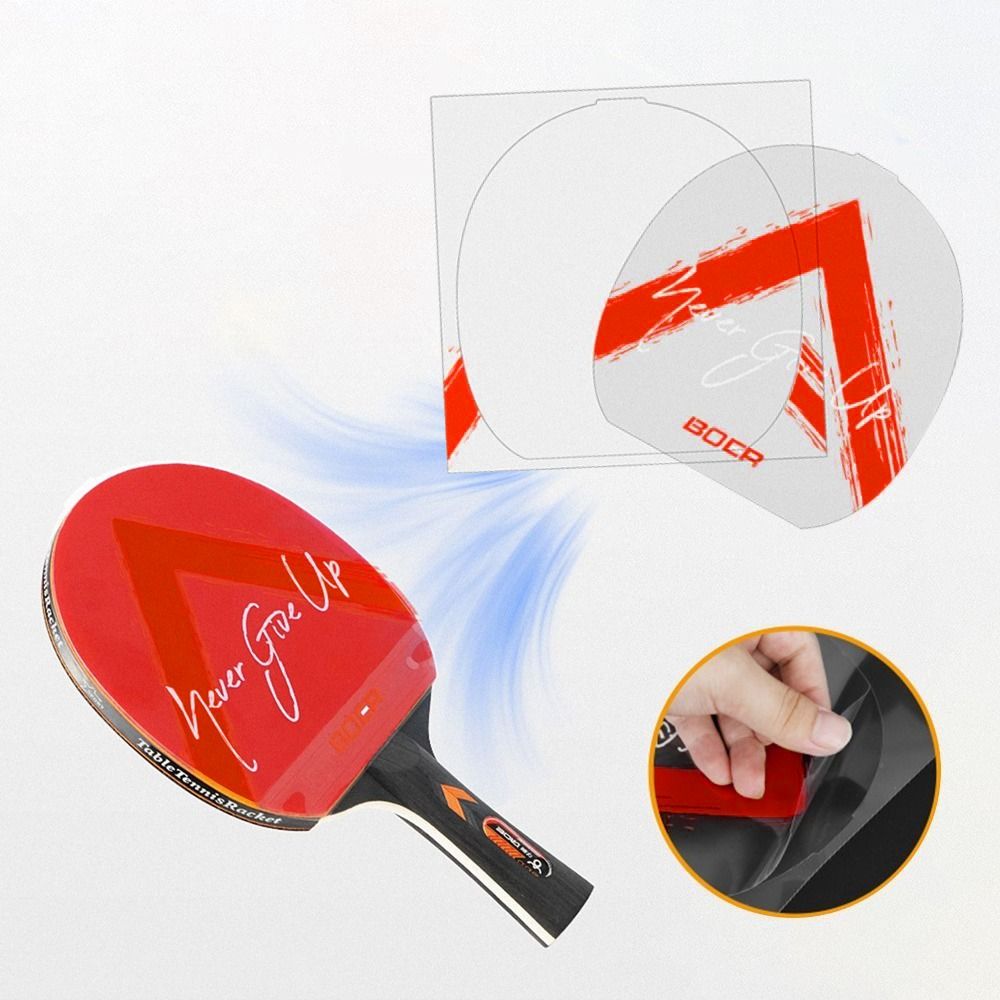 Прозрачный чехол для ухода за ракеткой для настольного тенниса Защитная пленка для резины ракетки