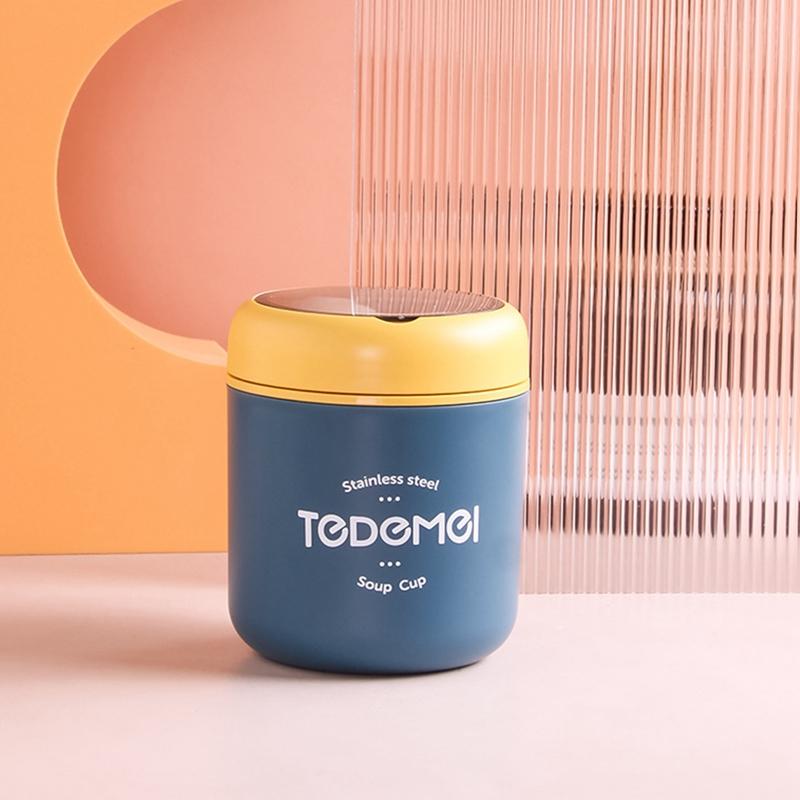 450 мл термобанка для еды, термоконтейнер для супа, термоконтейнер из нержавеющей стали, термос для хранения горячего для школьников