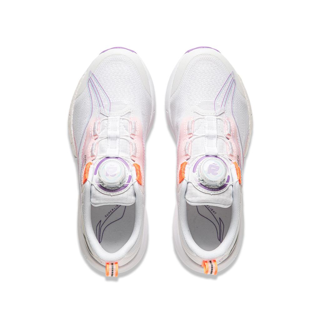 Li Ning легкие высокопрочные дышащие детские кроссовки для бега детские кроссовки стандартные-белые YKFU058-4