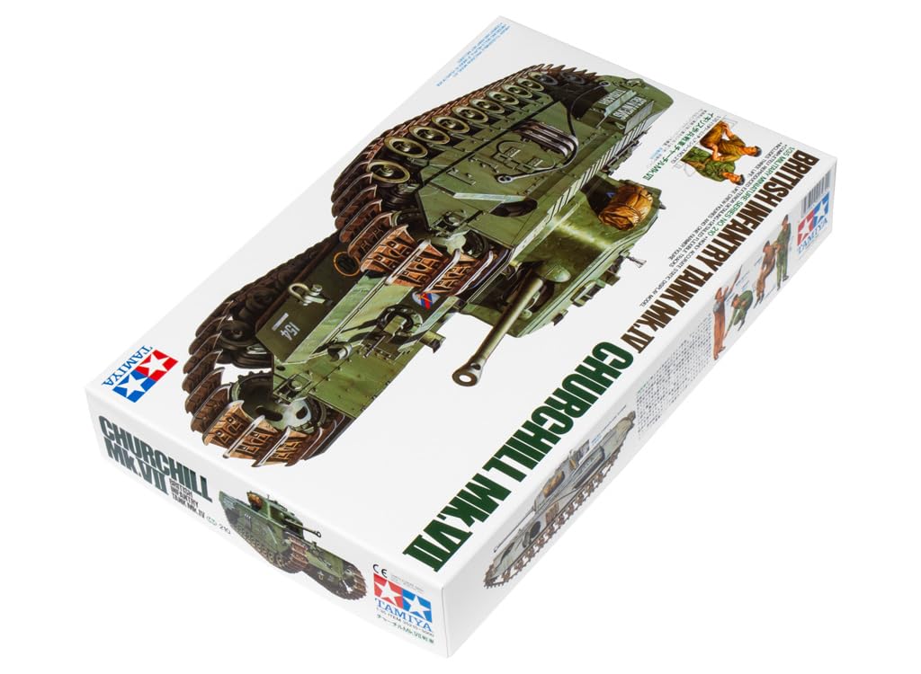 Tamiya Серия военных миниатюр 210 Британский пехотный танк Черчилль Пластиковая модель 35210 1/35 Нет. Mk.VII