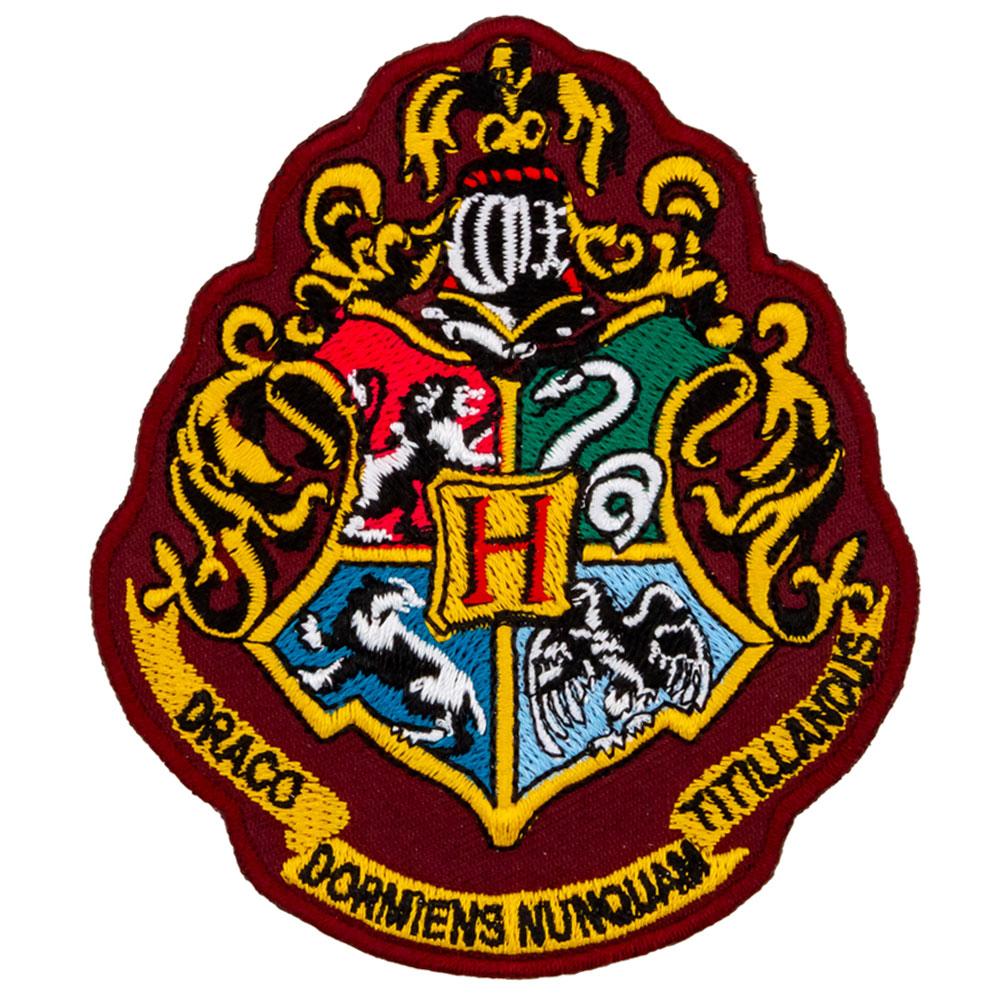 HARRY POTTER Hogwarts Crest Iron On Patch