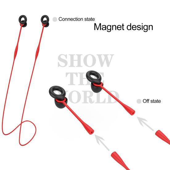 Магнитные беруши Силиконовые вкладыши Шнурок Страховочная петля Веревка Гибкие беруши, устойчивые к растяжению