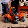 Cross Border Halloween Skull Resin Ornament Festive Chamber Horror Pumpkin Hat Skull Decoration Layout Crafts