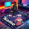 Custom Name Personalized Demon Hunters Kpop Print Carpet, Versatile Home Decor Rug, for Playroom, Apartment, Balcony, Entryway, Hallway Gift