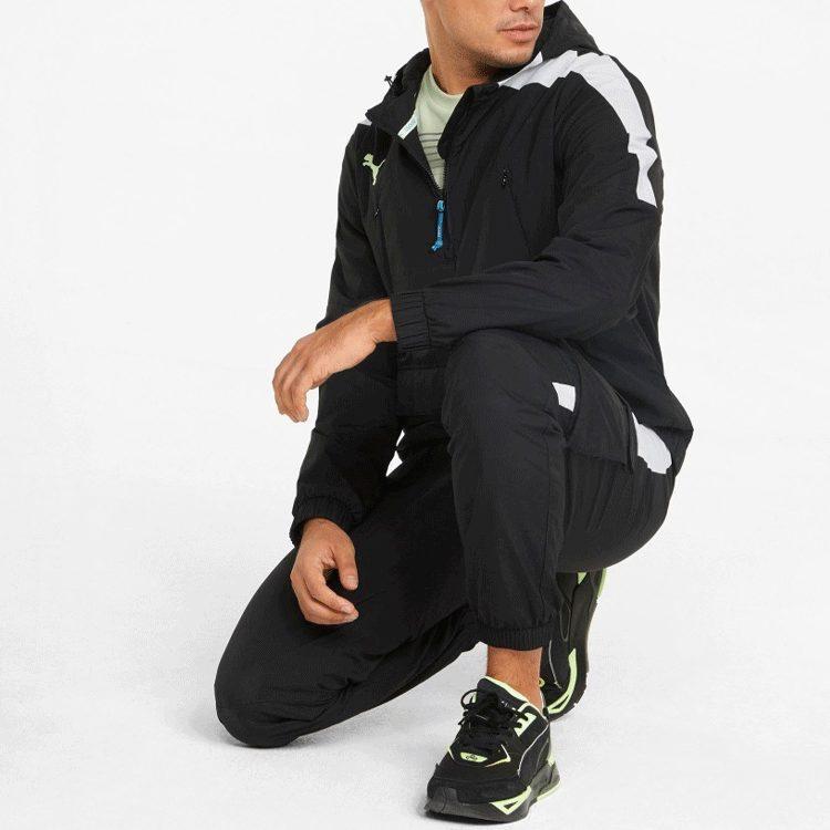 Puma Куртки Мужские Черные С Капюшоном Умеренный Прямой Крой 533944-01