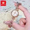 OLEVS 5633 Elegance China Lady Quartz Watch Latest Stainless Steel Band Waterproof Date Display Bling Leisure Watch Factory